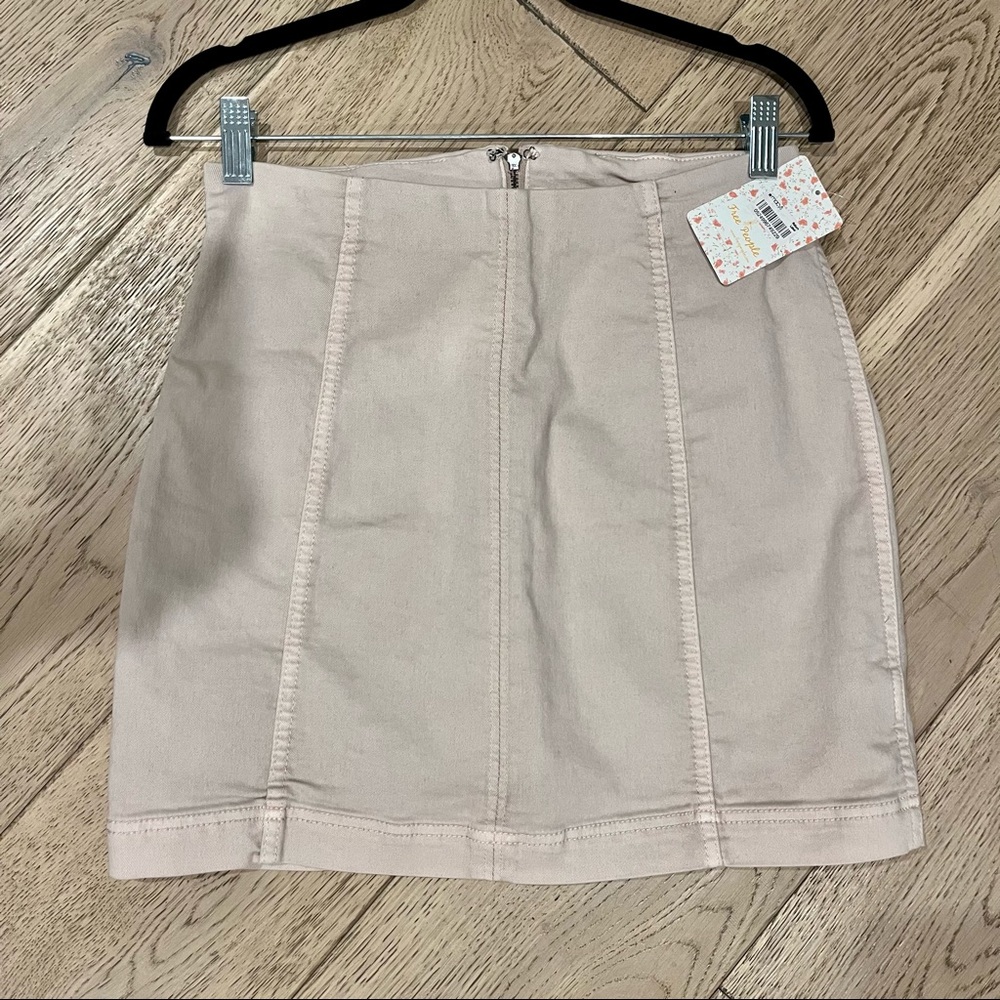 FREE PEOPLE Modern Femme Denim Mini Skirt
